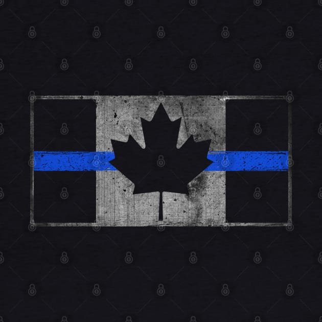 Canada Thin Blue Line Flag by bluelinemotivation